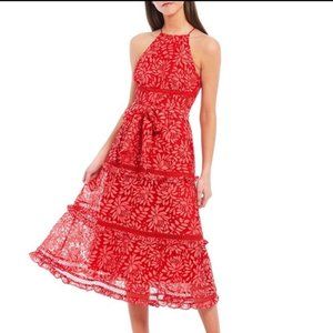 Sexy Red Keepsake Imagine Midi Dress